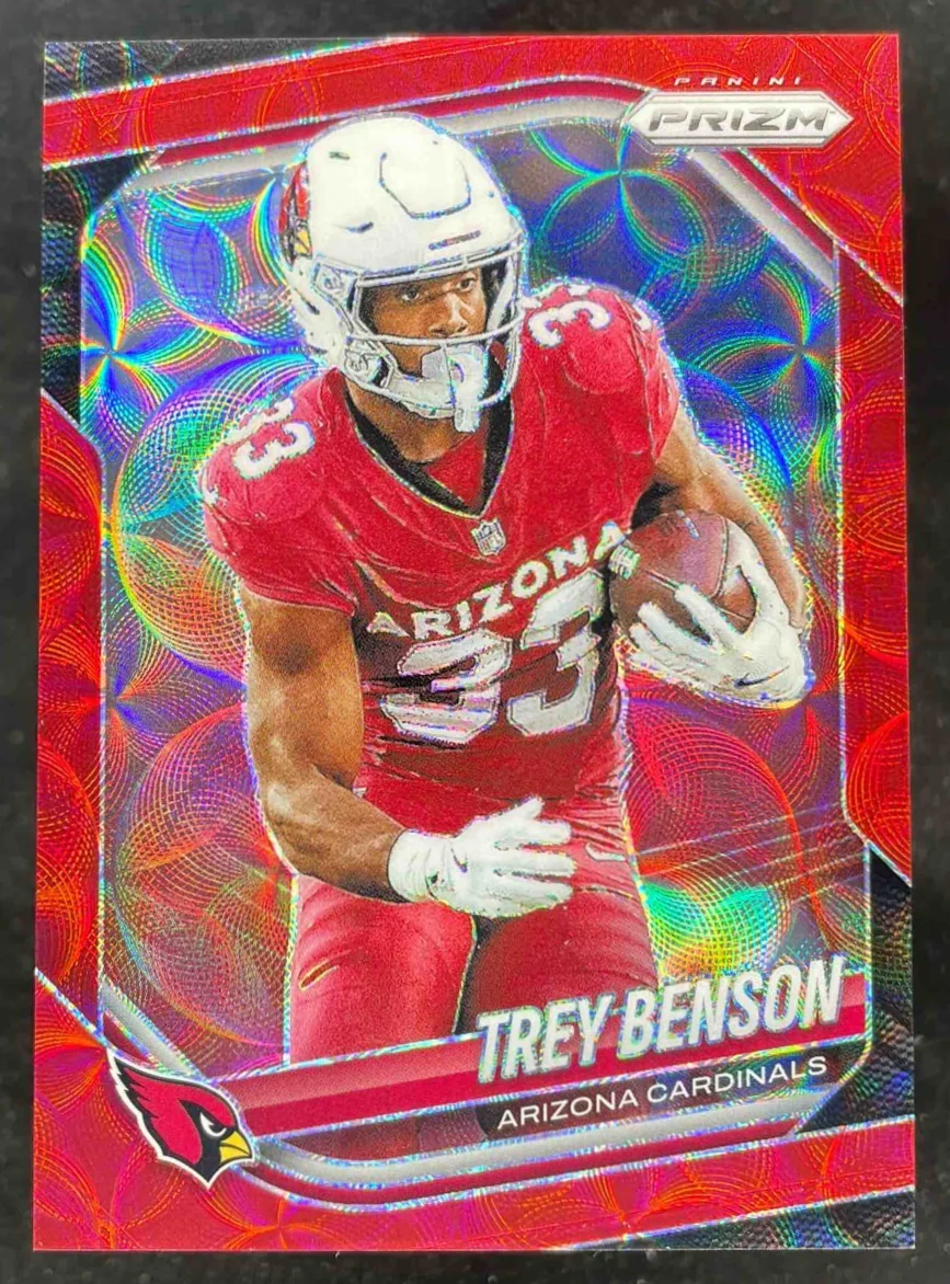2025 Panini Prizm Choice Red Prizm #69 Trey Benson /20