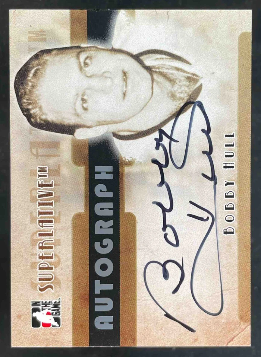 2007-08 In The Game Superlative Autographs Silver #BOH Bobby Hull Autograph Auto