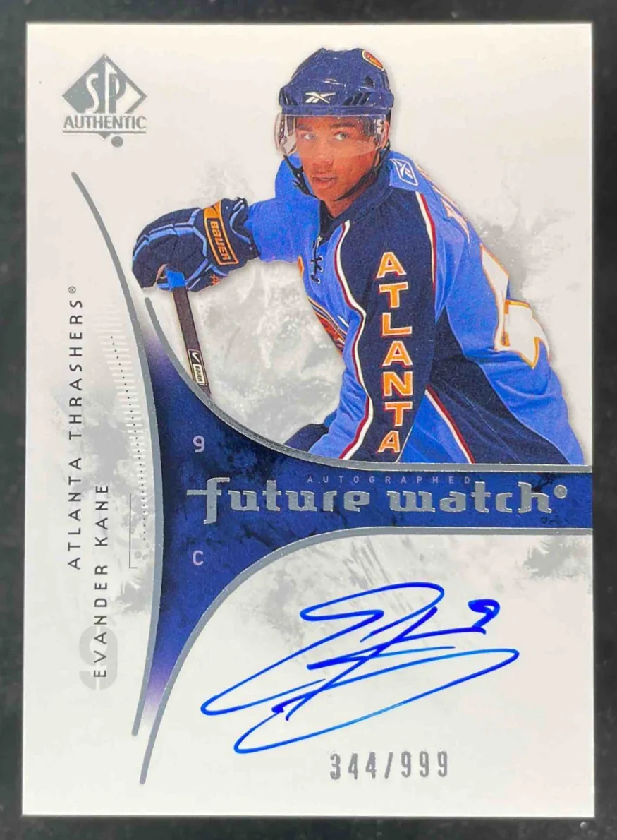 2009-10 SP Authentic #207 Evander Kane Autograph RC Future Watch Auto /999