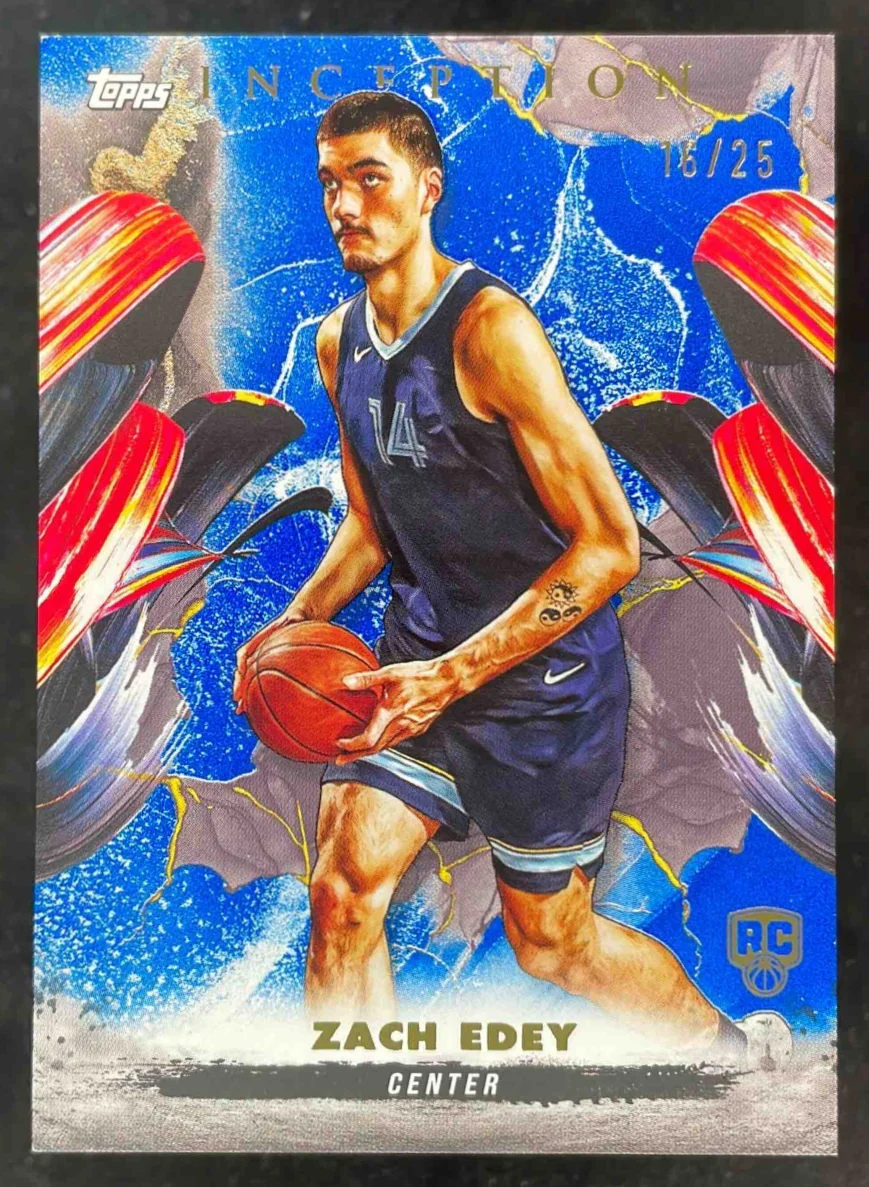 2024-25 Topps Inception Blue #7 Zach Edey RC /25