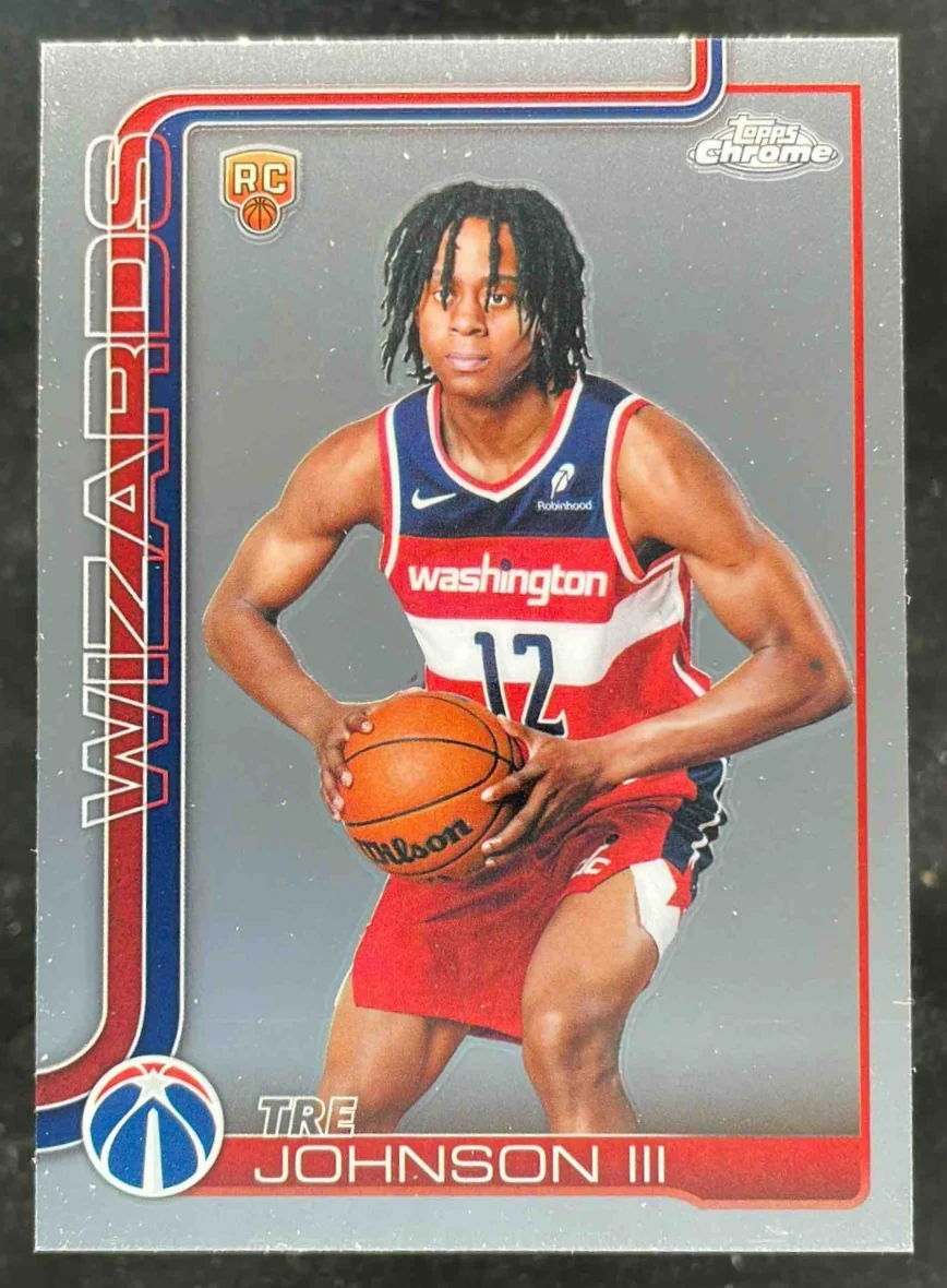 2025-26 Topps Chrome Image Variation #256 Tre Johnson III RC SSP