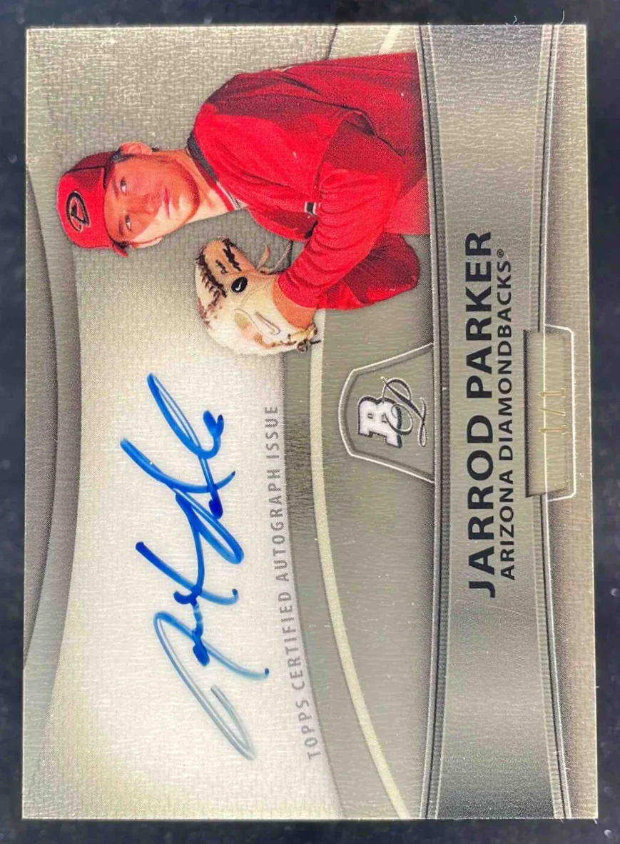 2010 Bowman Platinum Prospect Autographs Refractors #BPA-JP Jarrod Parker Auto