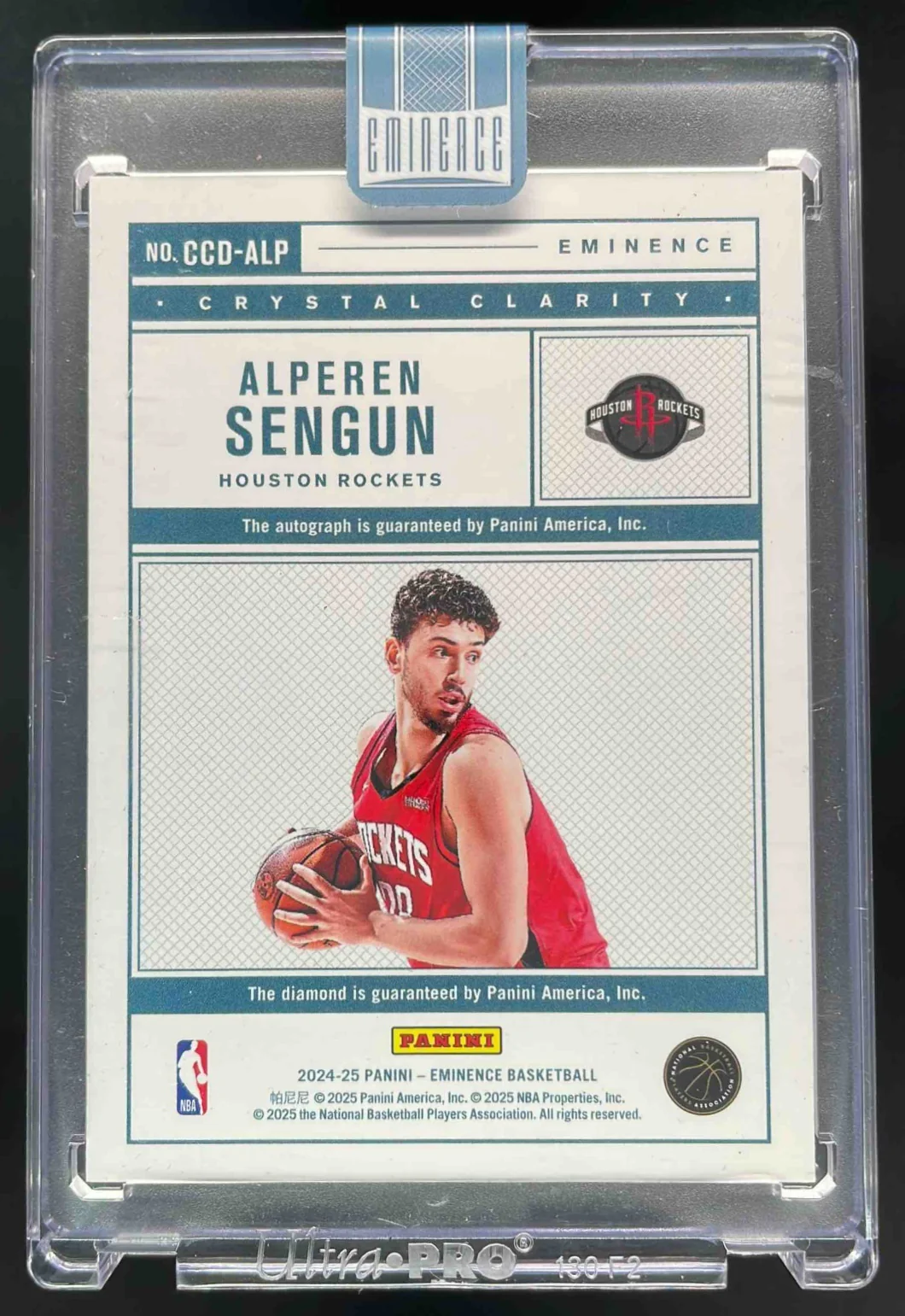 2024-25 Eminence Crystal Clarity Diamond Signatures #10 Alperen Sengun Auto /10 - Image 2