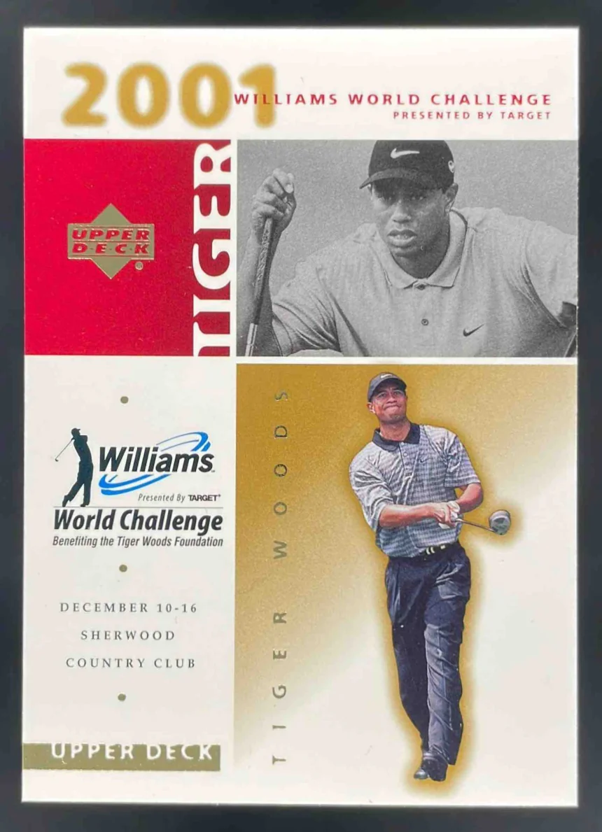 2001 Upper Deck Williams World Challenge Tiger Woods