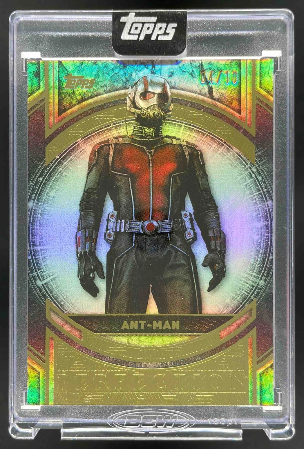 2025 Topps Marvel The Collector Marvel Perfection Black #56 Ant-Man /10