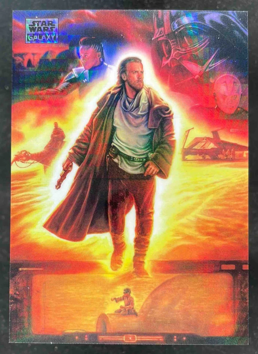 2025 Topps Chrome Star Wars Galaxy Prism Refractor #11 Protecting hope /75