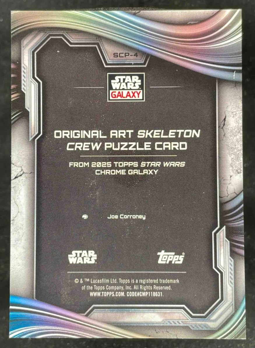 2025 Topps Chrome Star Wars Galaxy Orginal Art Puzzle Cards #SCP-4 Wim - Image 2