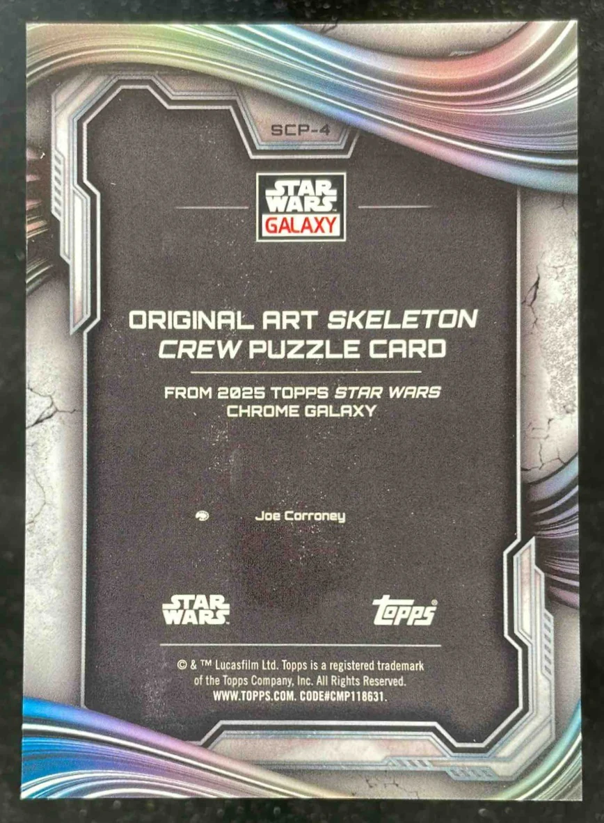 2025 Topps Chrome Star Wars Galaxy Orginal Art Puzzle Cards #SCP-4 Wim - Image 2
