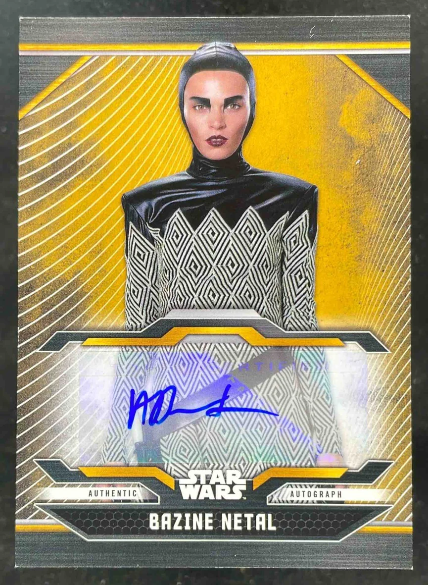 2020 Topps Chrome Star Wars First Order Orange Anna Brewster Auto /25