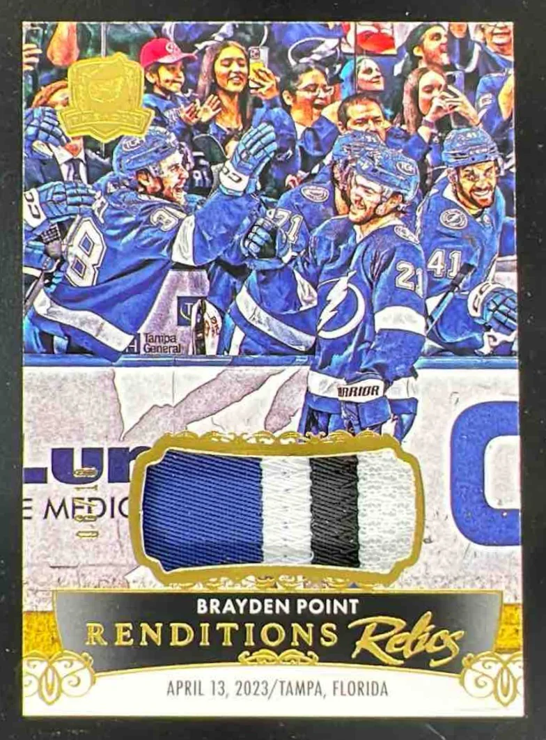 2023-24 Upper Deck The Cup Renditions Relics Patch #RR-BP Brayden Point /10