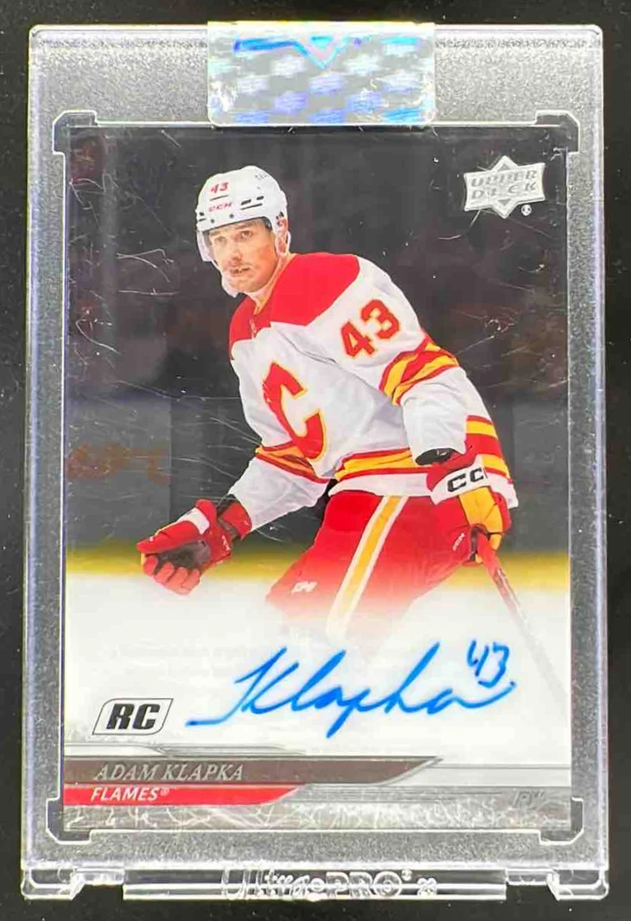 2024-25 Upper Deck Clear Cut #CC-AK Adam Klapka Rookie SP Autograph RC Auto