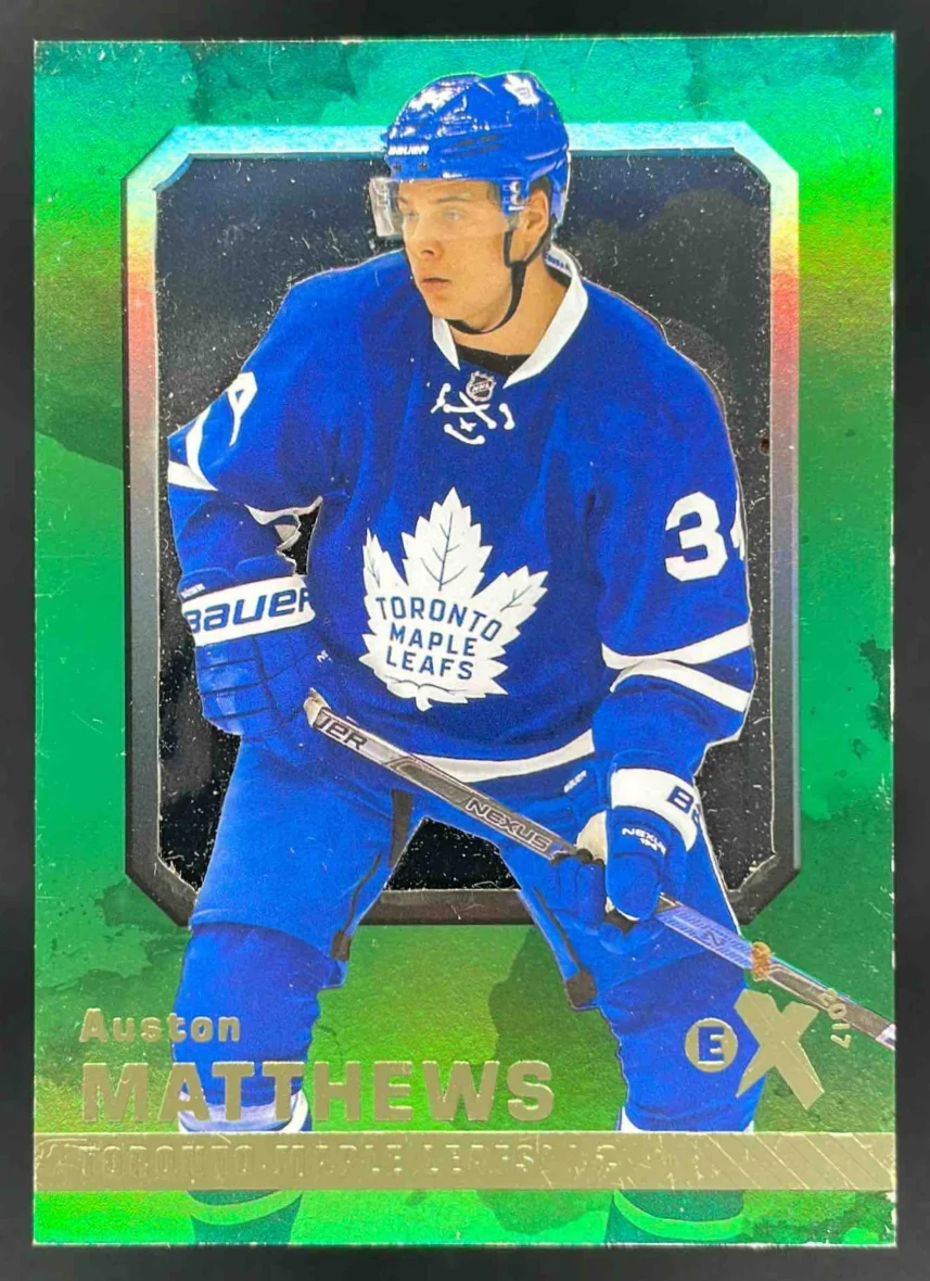 2016-17 Fleer Showcase EX 2017 #42 Auston Matthews RC