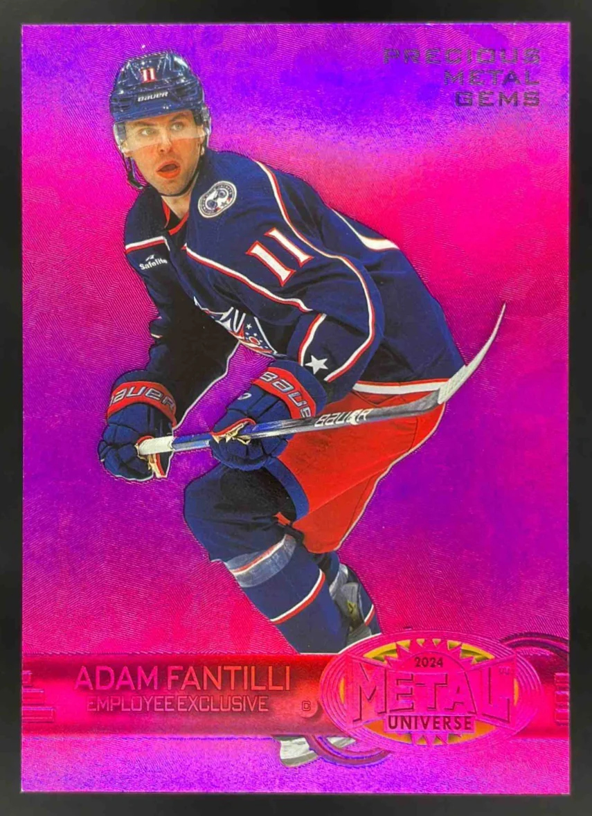 2024 Metal Universe Precious Gems Pink Employee Exclusive Pink Adam Fantilli