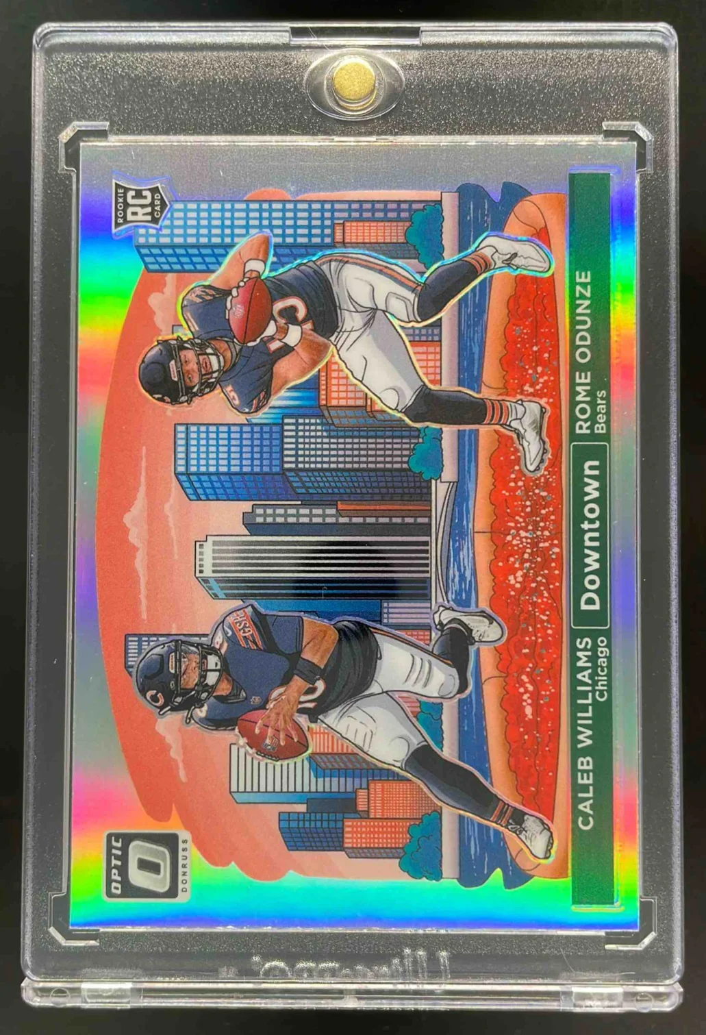 2024 Panini Donruss Optic Downtown Duos #10 Caleb Williams Rome Odunze RC SSP