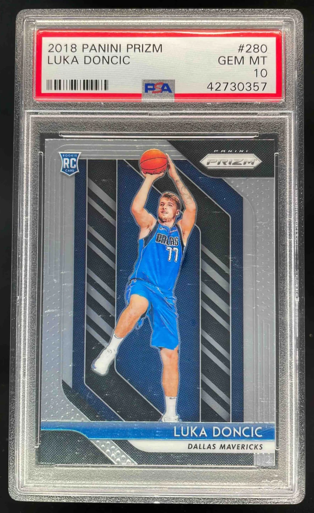 2018-19 Panini Prizm #280 Luka Doncic RC PSA 10