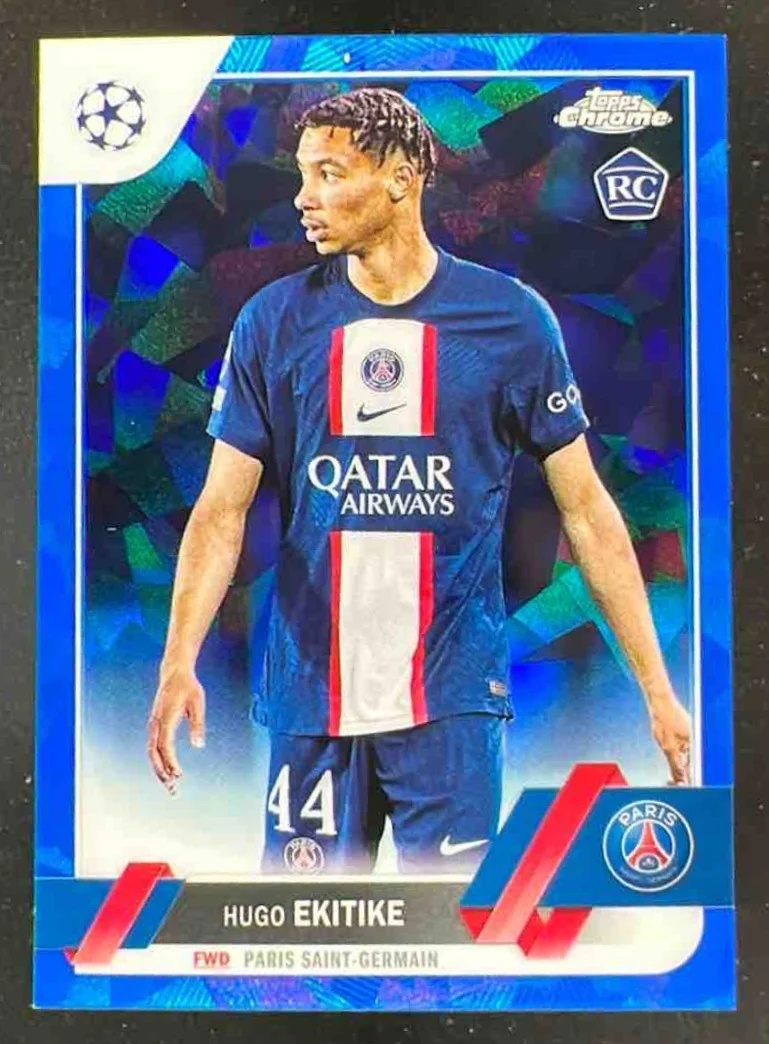 2022-23 Topps Chrome Sapphire UEFA Club Competitions #125 Hugo Ekitike RC