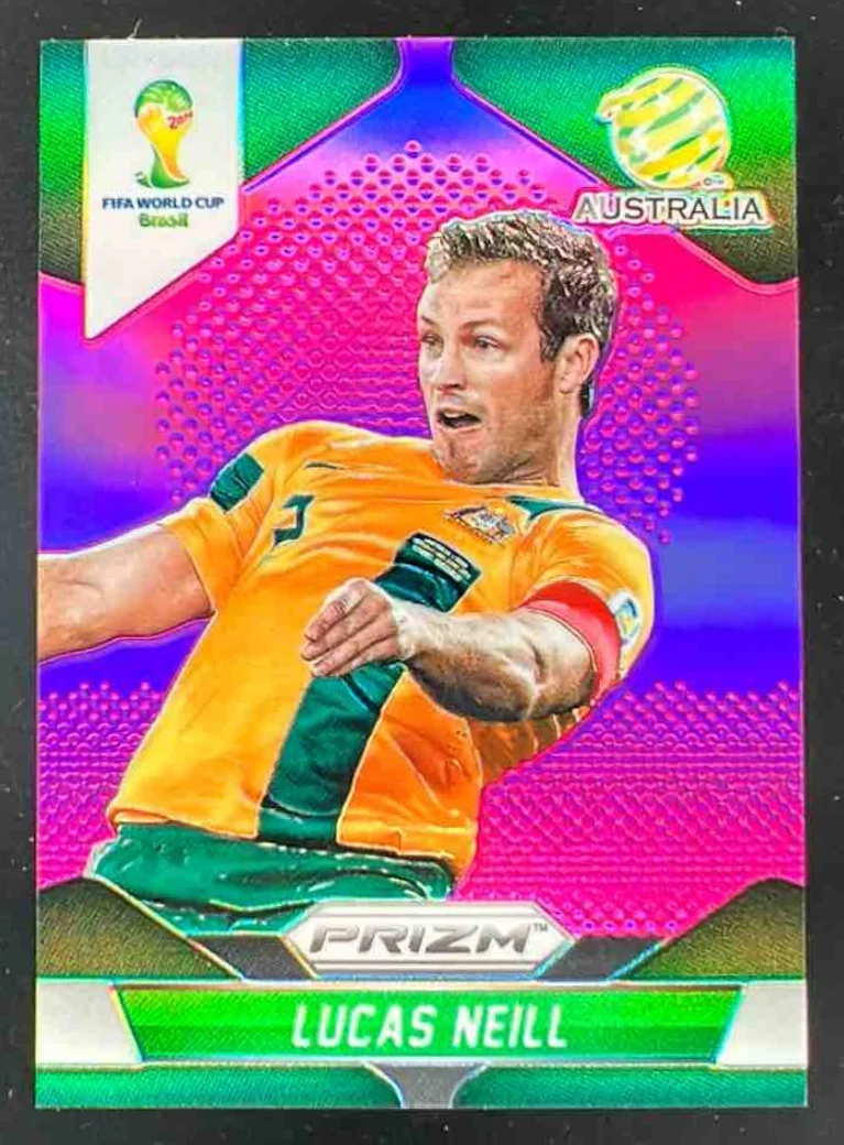 2014 Panini Prizm FIFA World Cup Brazil Prizms Purple #15 Lucas Neill /99