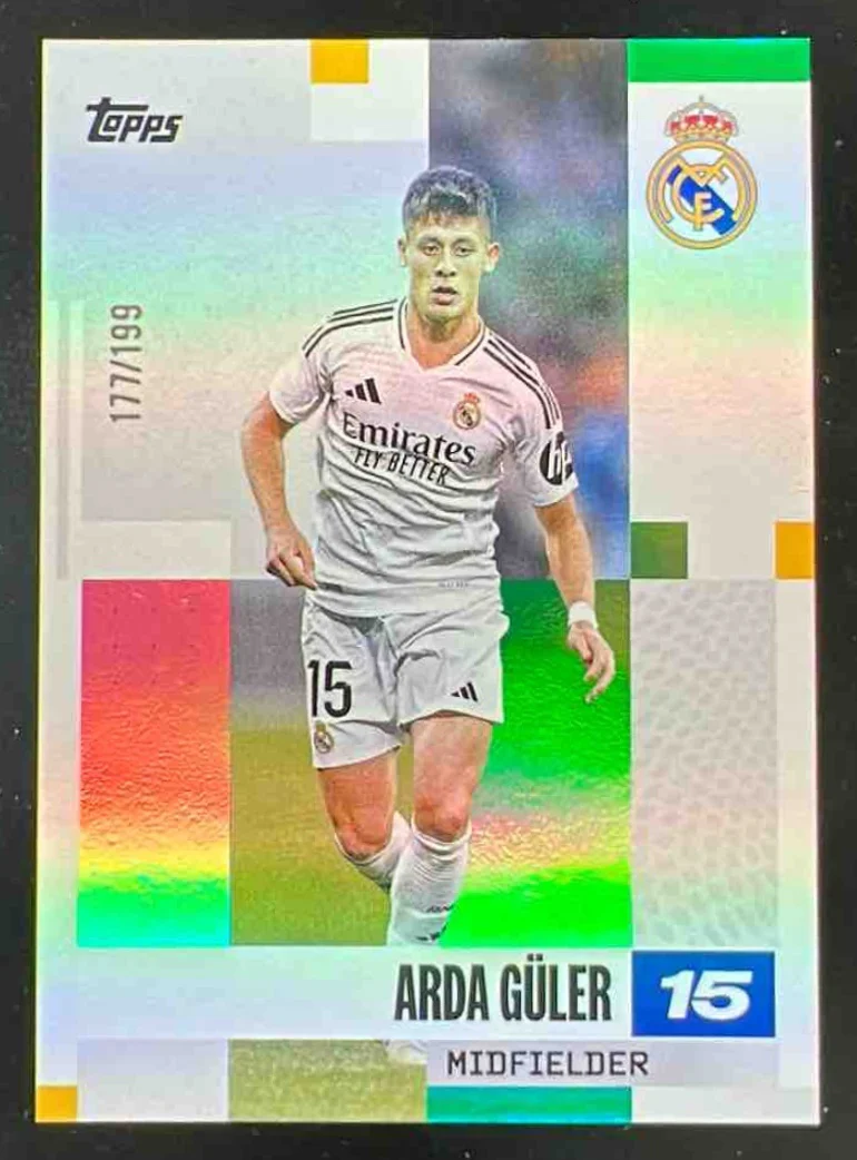 2024 Topps Real Madrid Fan Set Yellow #16 Arda Guler /199