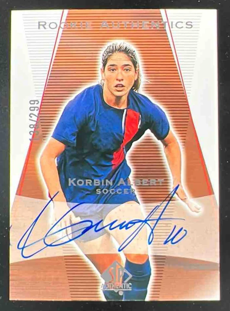 SP Authentic Rookie Authentics Autograph Retro Korbin Albert Auto /299