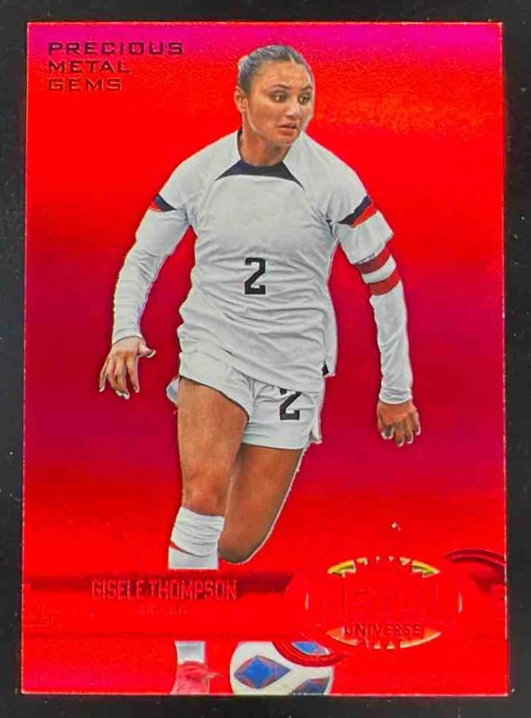 2024 SkyBox Metal Universe Retro Precious Metal Gems Red Gisele Thompson RC /100