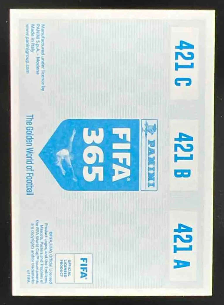 2020 Panini FIFA 365 Blue - 442 Sticker Version #421 Haland Lee Kangin Lunin GO - Image 2