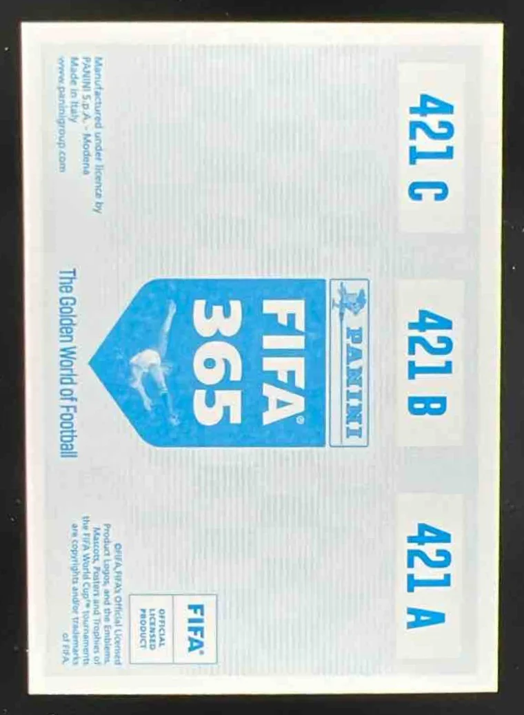 2020 Panini FIFA 365 Blue - 442 Sticker Version #421 Haland Lee Kangin Lunin GO - Image 2