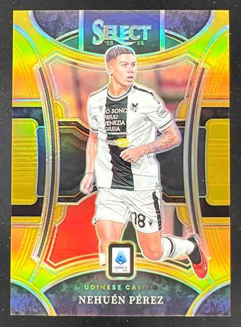 2023-24 Panini Select Serie A Gold Prizm #168 Nehuen Perez Mezzanine /10
