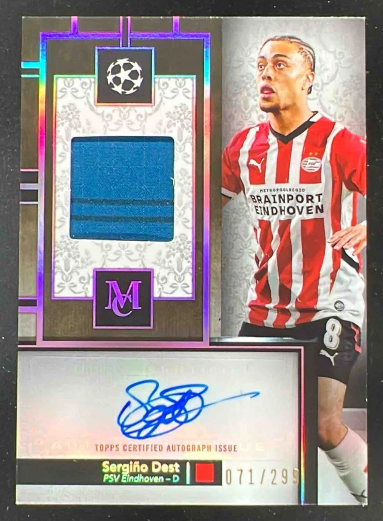 2024-25 Museum Collection UEFA Club Relics Rose Quartz SergiAo Dest Auto /299