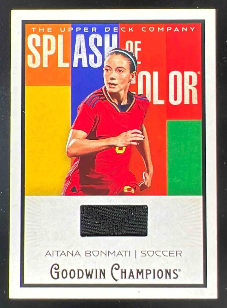 2025 Goodwin Champions Splash of Color Memorabilia #SM-AB Aitana Bonmati MEM
