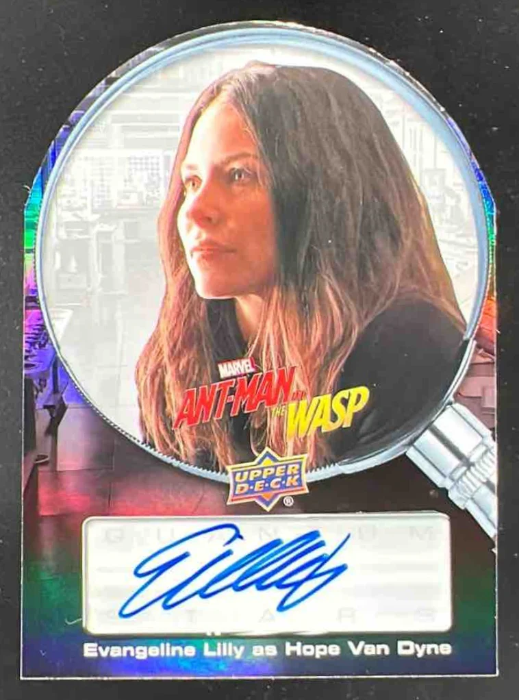 2018 Upper Deck Marvel Ant-Man and the Wasp Quantum Stars Auto Evangeline Lilly
