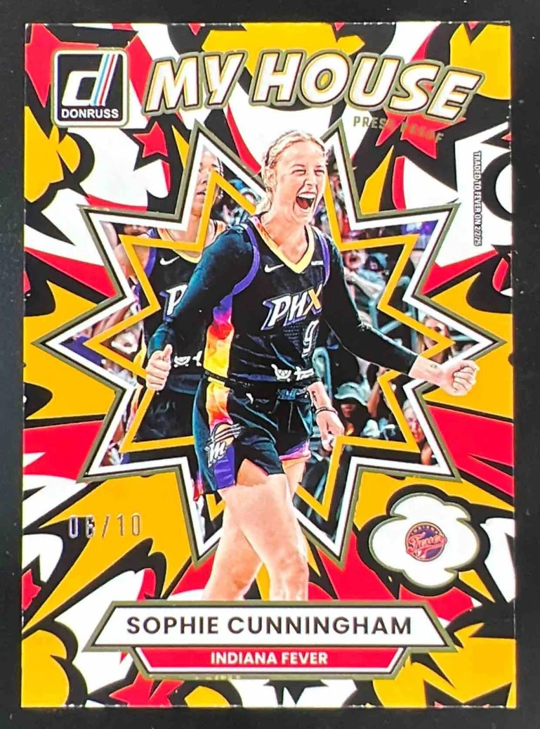2025 Panini Donruss WNBA My House Press Proof Gold #19 Sophie Cunningham /10