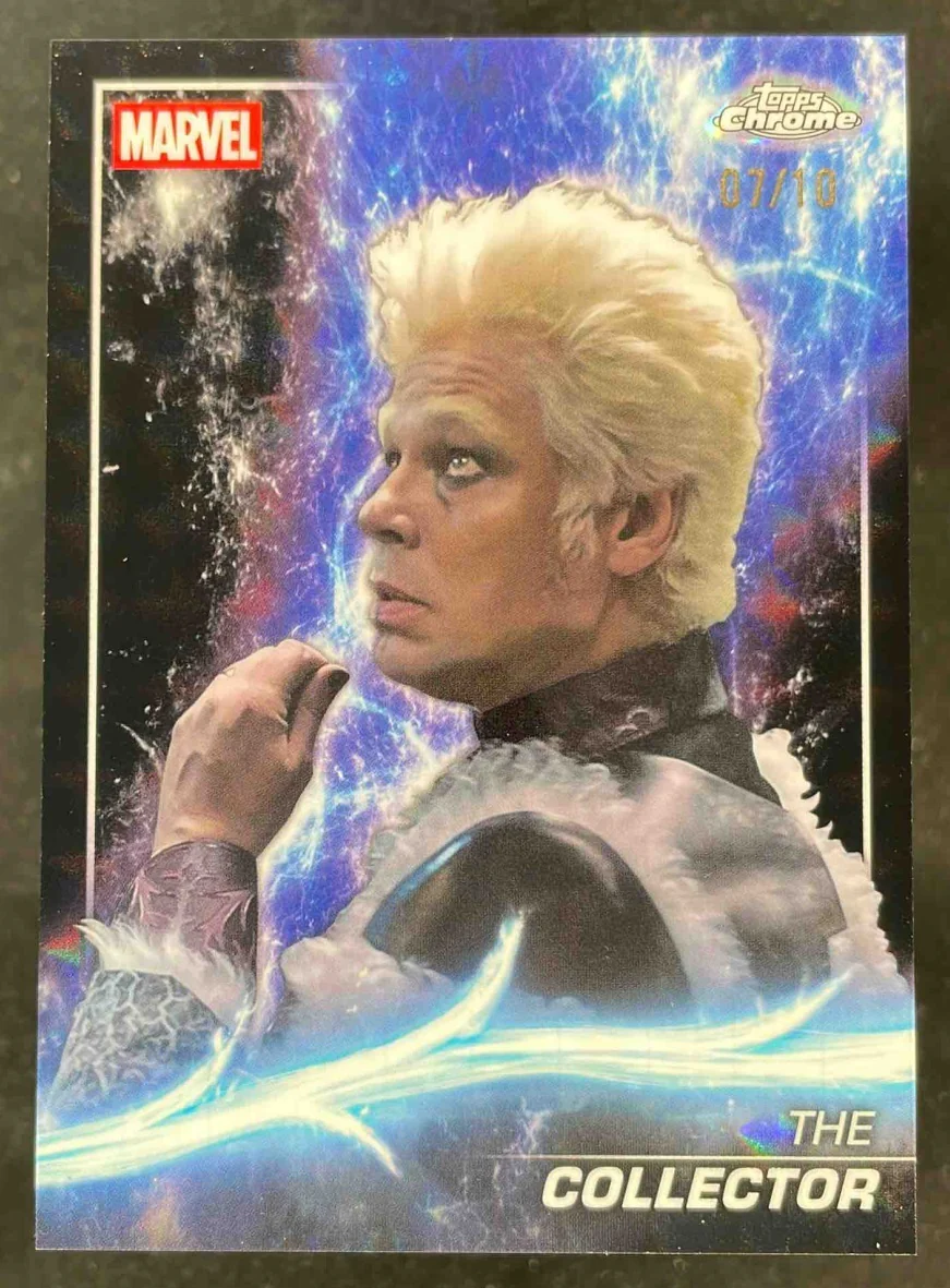 2025 Topps Chrome Marvel Studios Black Refractor #49 The Collector /10