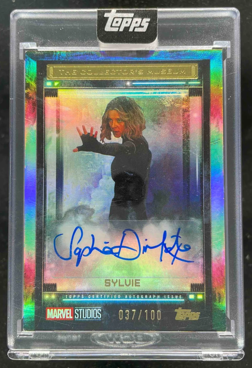 2025 Topps Marvel The Collectors Museum Sophia Di Martino Sylvie Auto /100