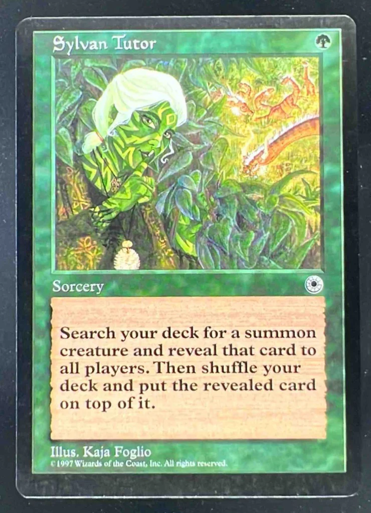 Magic The Gathering Sylvan Tutor - Portal POR