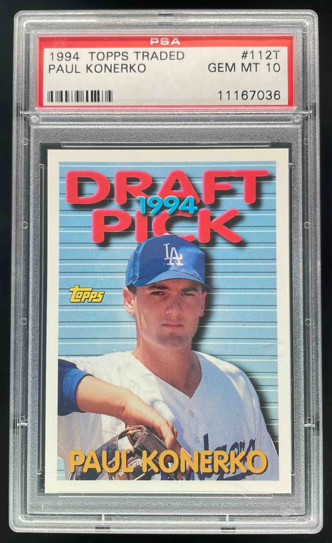 1994 Topps Traded #112T Paul Konerko RC PSA 10