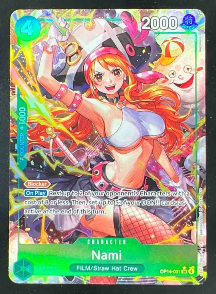 One Piece Nami Alternate Art - The Azure Sea's Seven OP14