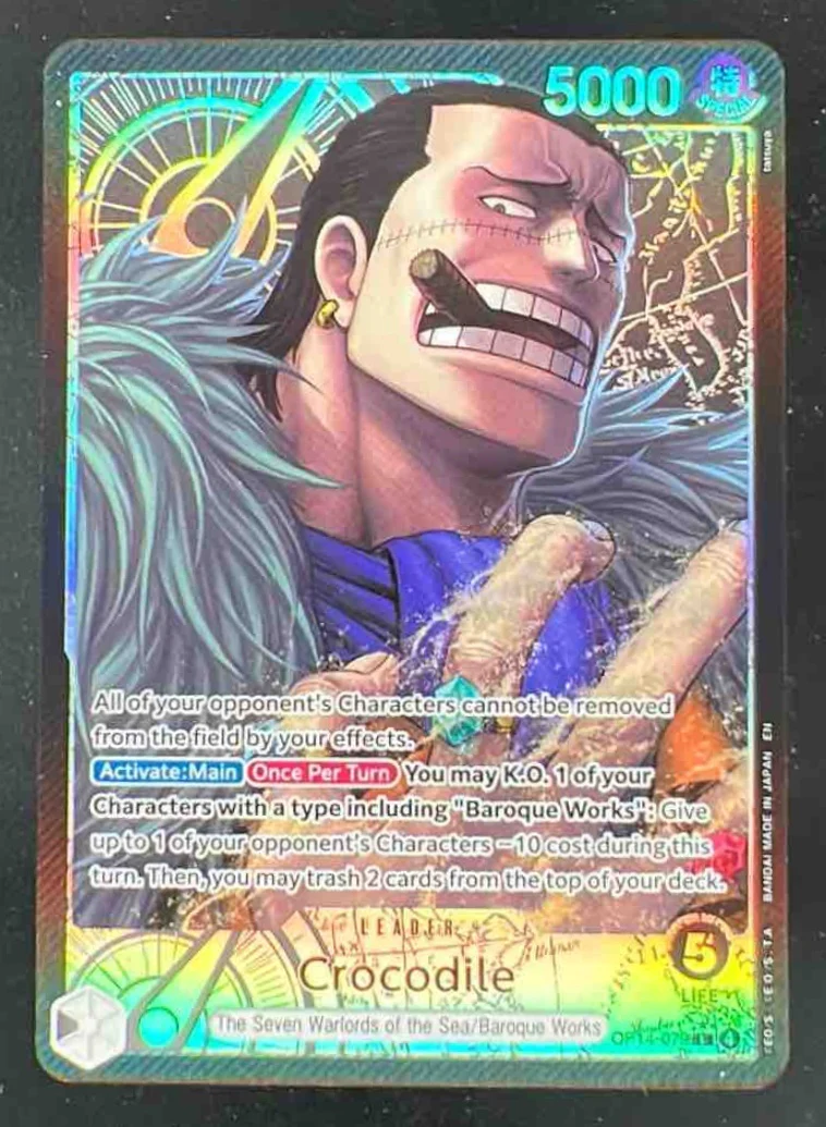 One Piece Crocodile - OP14-079 Alternate Art - The Azure Sea's Seven OP14