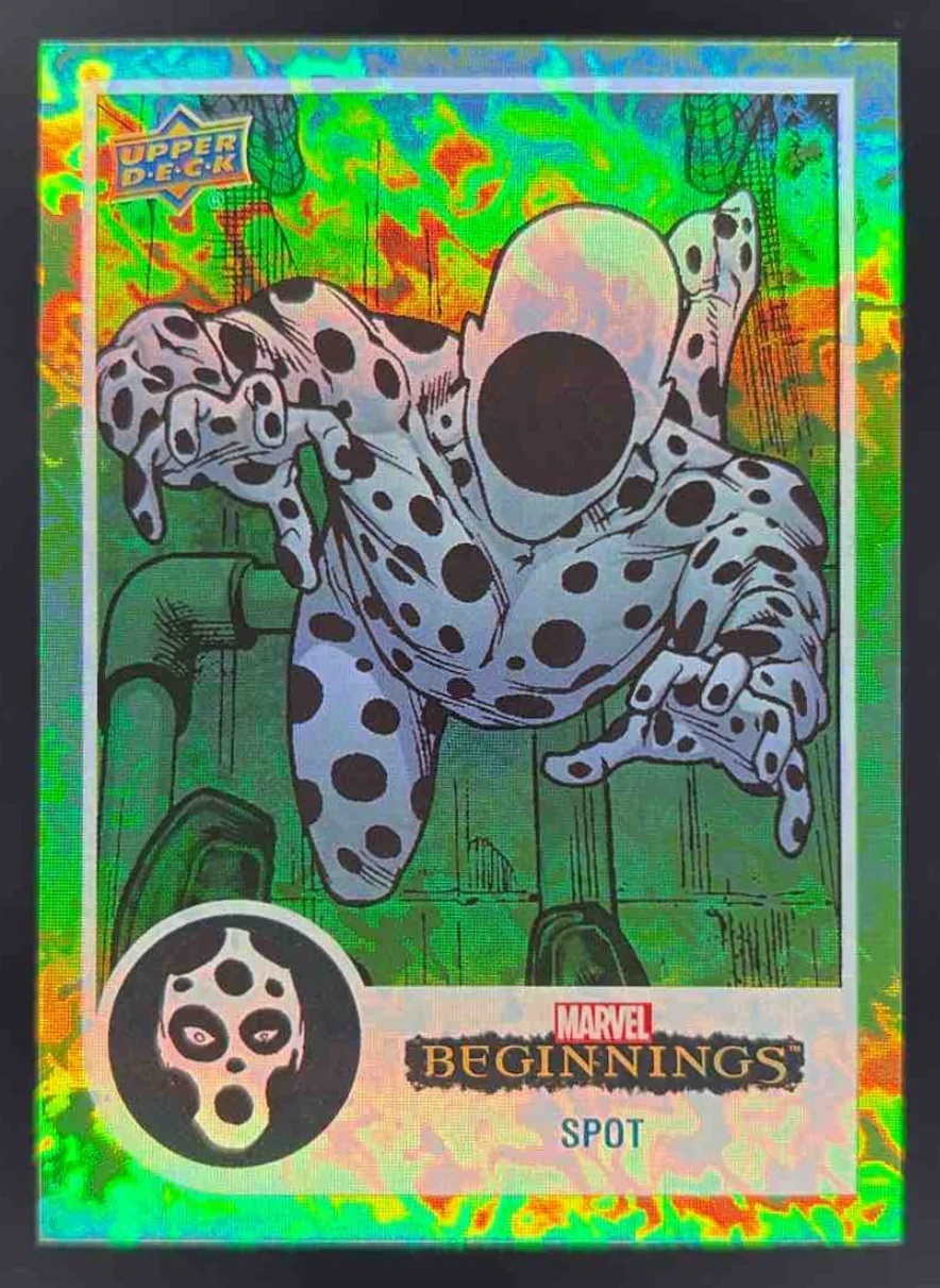 2022 Upper Deck Marvel Beginnings Green Rainbow Mirror World #113 Spot /61