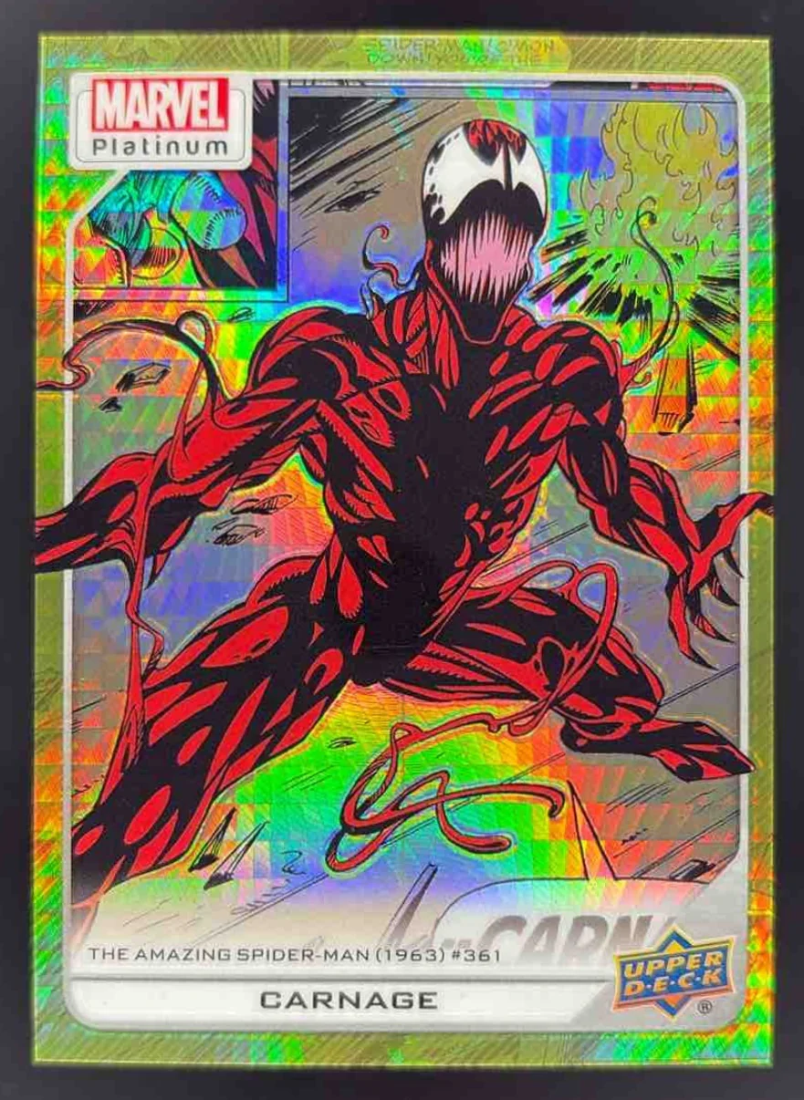 2023 Upper Deck Marvel Platinum Yellow Spotlight #152 Carnage /399