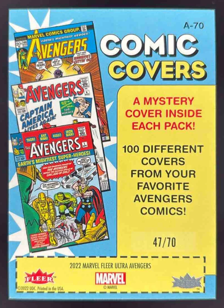 2022 Upper Deck Avengers Comic Covers #A-70 The Squadron Sinister /70 - Image 2