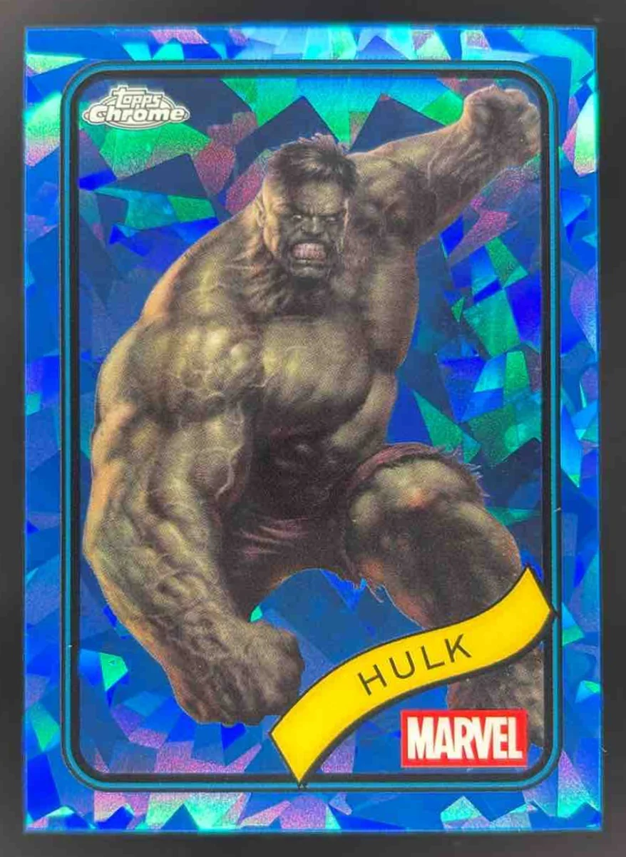 2025 Topps Chrome Marvel Sapphire #128 Hulk