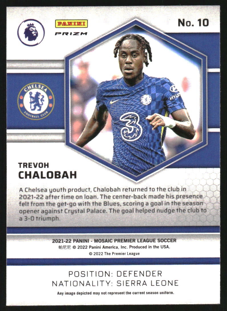 2021-22 Panini Mosaic English Premier League Genesis Trevoh Chalobah RC Rookie - Image 2