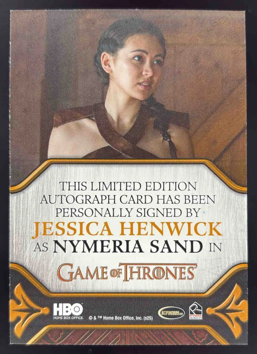 2025 Game of Thrones: The Great Houses Legacy Autographs #NNO Jessica Henwick - Image 2