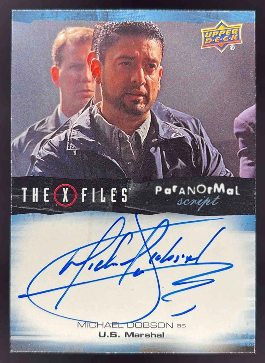 2018 Upper Deck The X Files Paranormal Script Auto Michael Dobson US Marshal