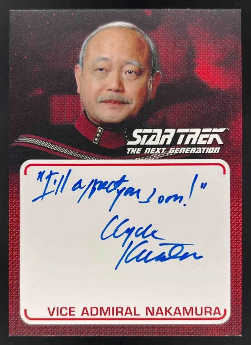 2021 Rittenhouse Star Trek Vice Admiral Nakamura Clyde Kusatsu Auto