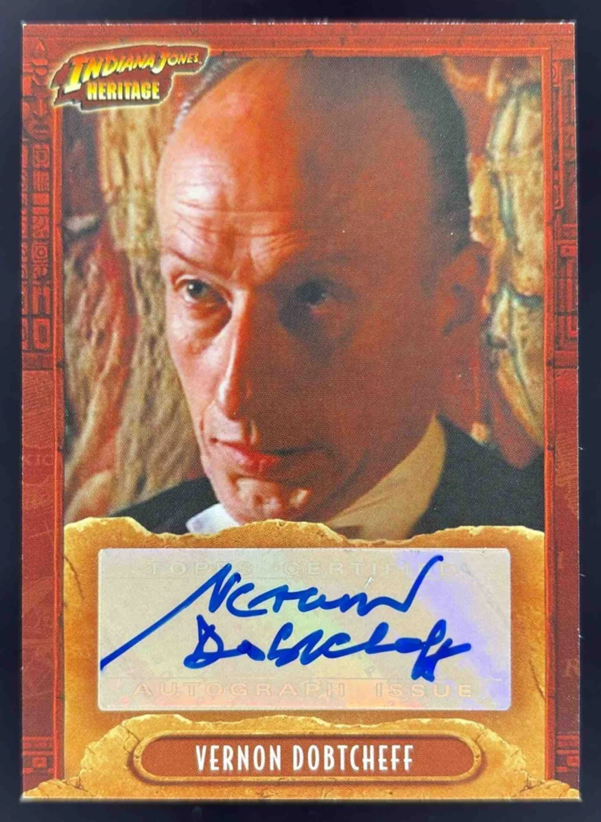 2008 Topps Indiana Jones Heritage Autograph Cards #NNO Vernon Dobtcheff Auto