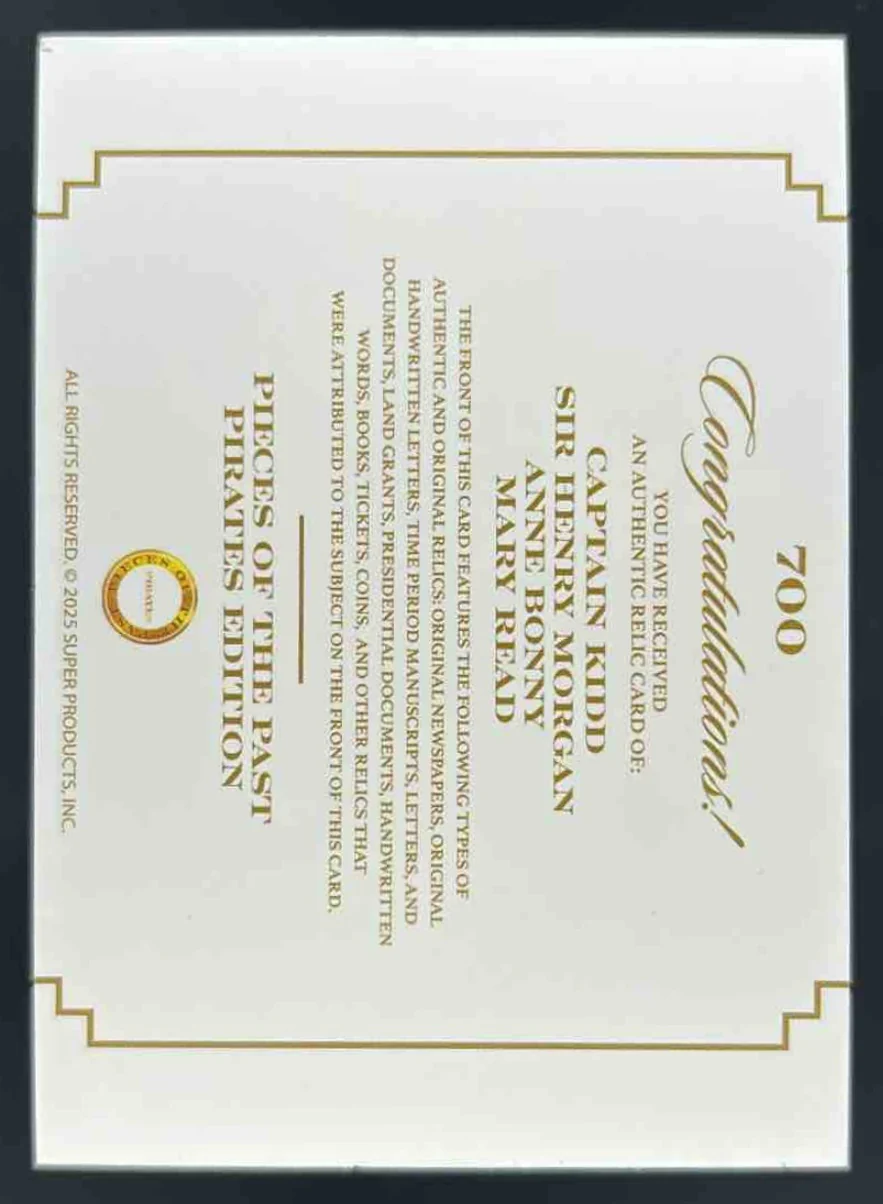 2025 Super Products Captain Kidd Sir Henry Morgan Anne Bonny Mary Read - Image 2