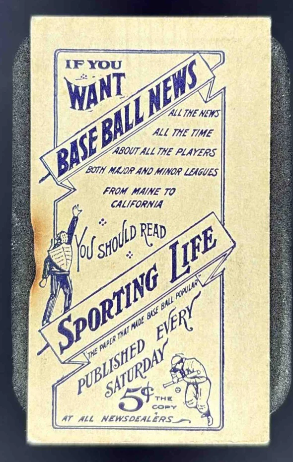 T206 If You Want Baseball News Sporting Life Davy Jones Detroit Americans - Image 2