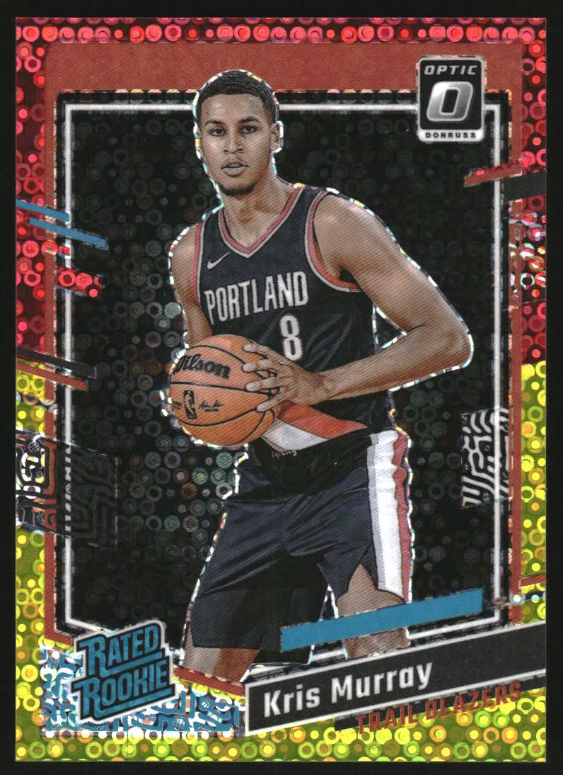 2023-24 Donruss Optic Fast Break Red and Yellow #213 Kris Murray RC Rookie /7