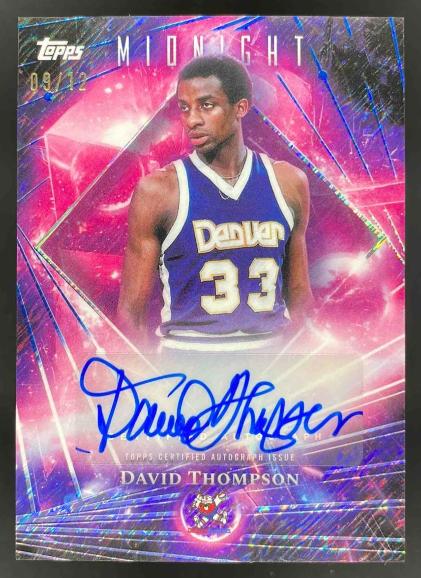 2025-26 Topps Midnight Dark Matter Midnight #DMA-DT David Thompson Auto /12